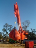 HPO subsea crane 90 ton testing